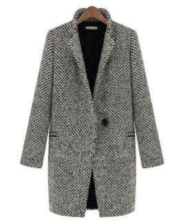 VALETTE : Manteau En Lain Carreaux
