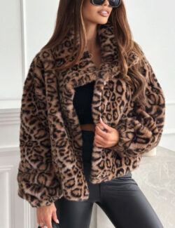 LÉONIE | Manteau Court Léopard