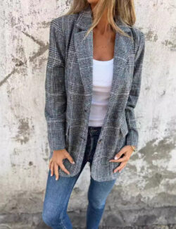 Élise™ | Blazer à carreaux
