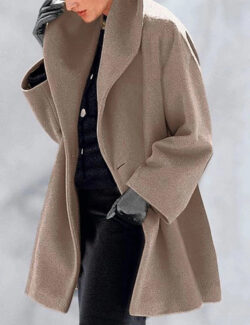LUCILE | Manteau Laine Minimaliste