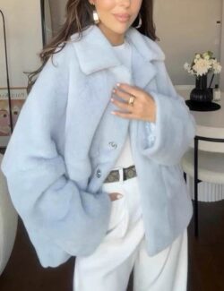 Manteau Court Fausse Fourrure